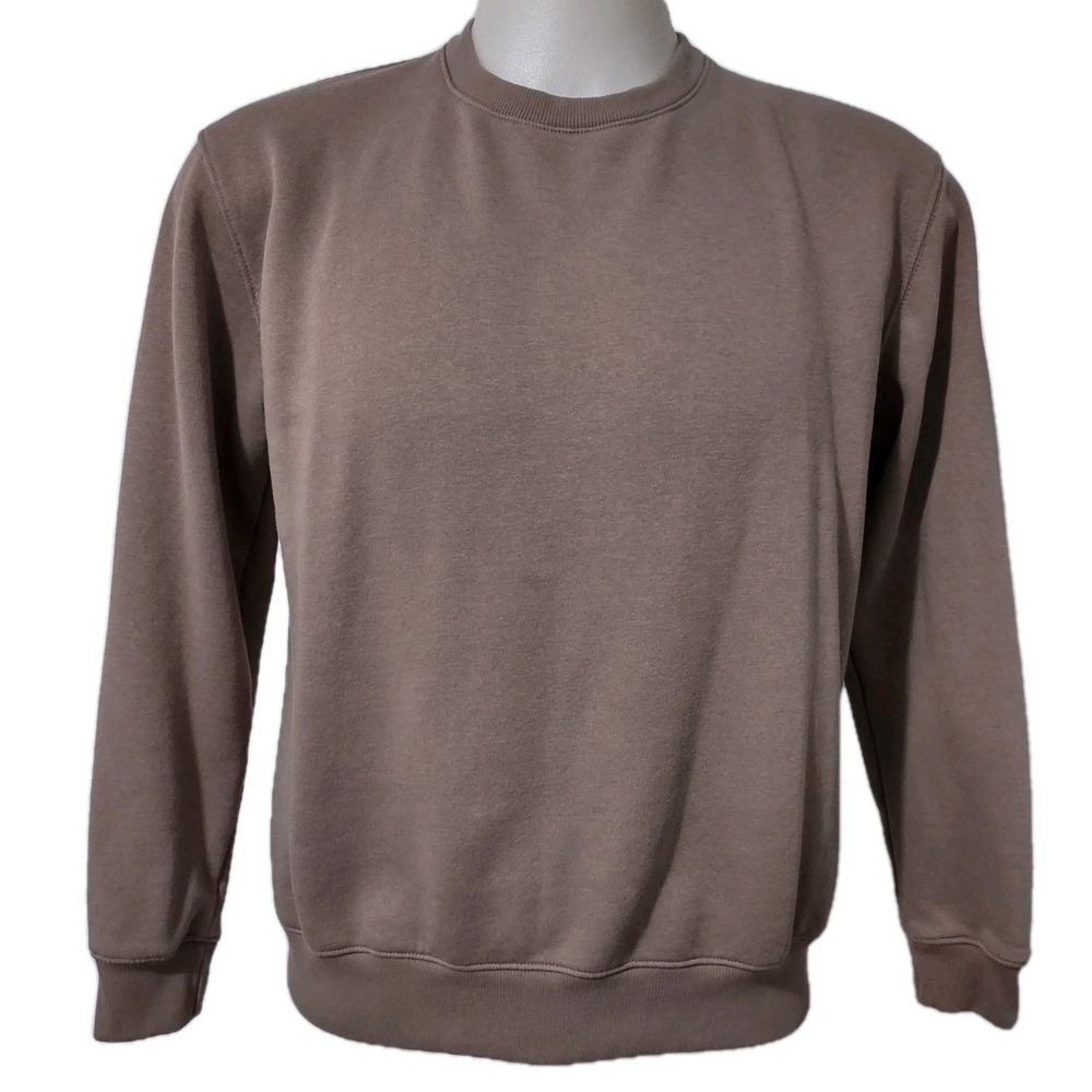 Denim & Flower Ricky Singh Sweatshirt Men's Medium Pullover Brown  Cotton Blend